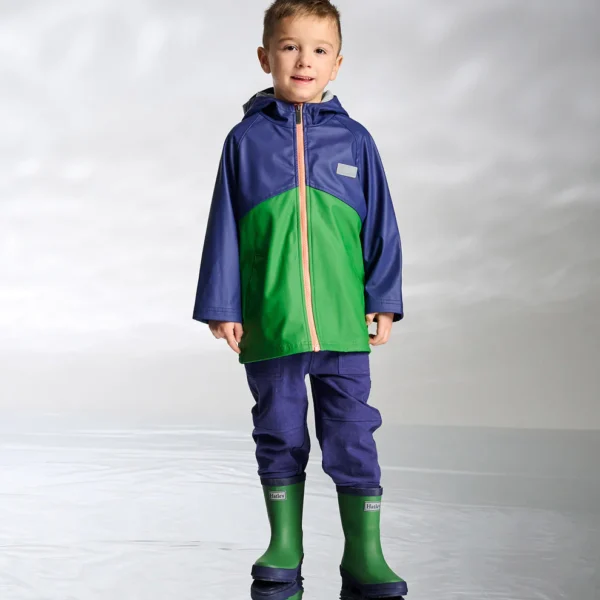 Hatley Navy and Juniper Raglan Rain Jacket